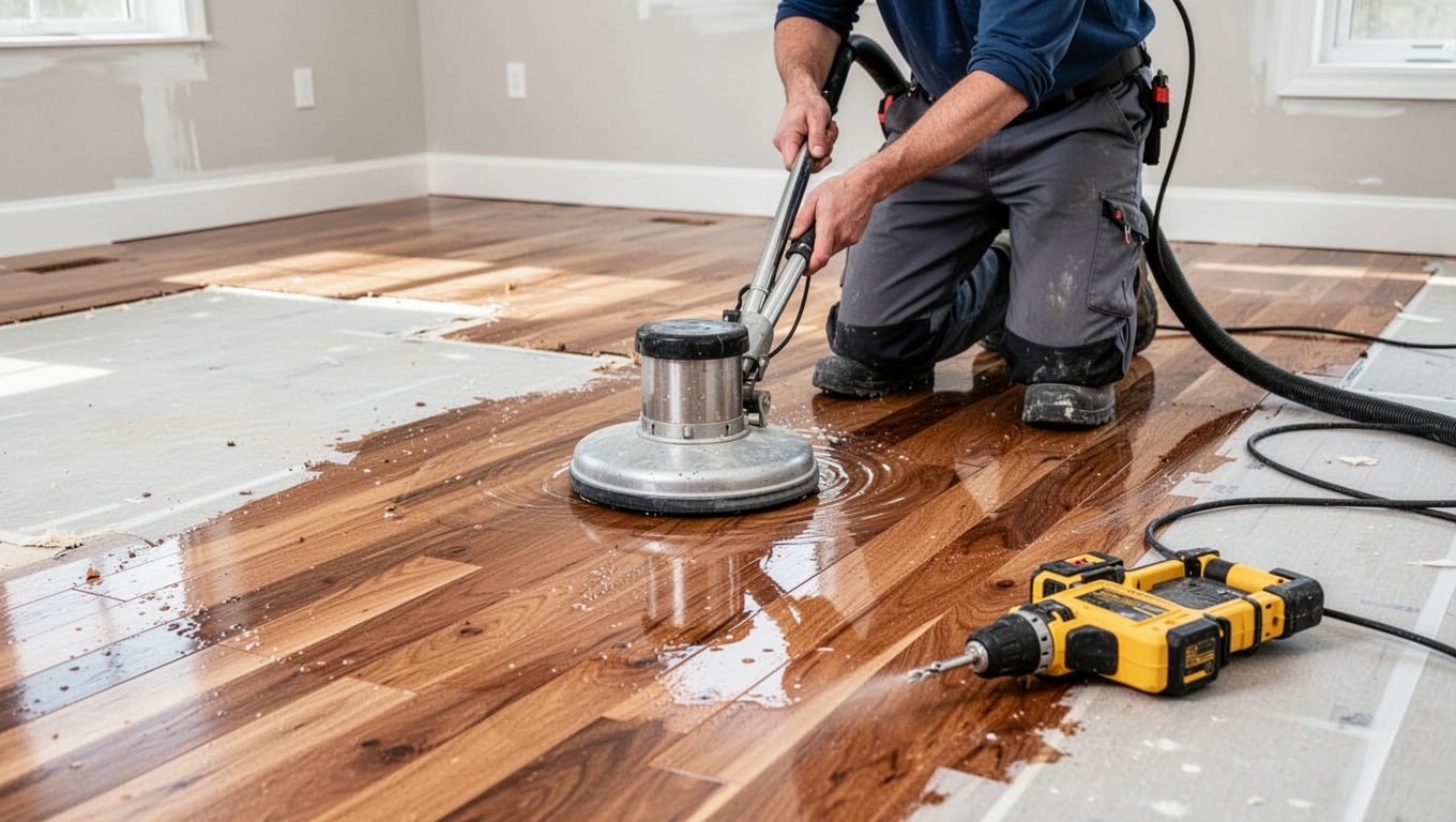 Hardwood Floor Drying