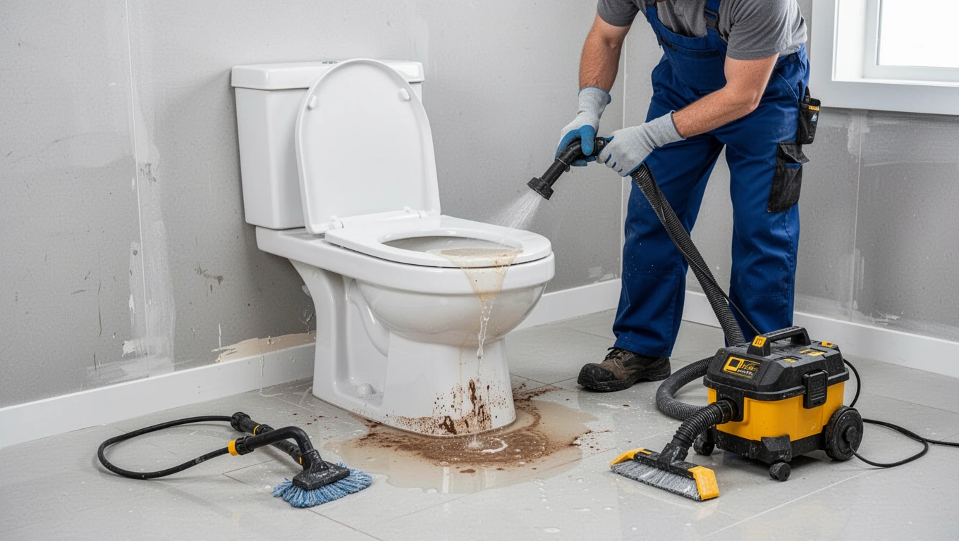 Toilet Overflow Cleanup